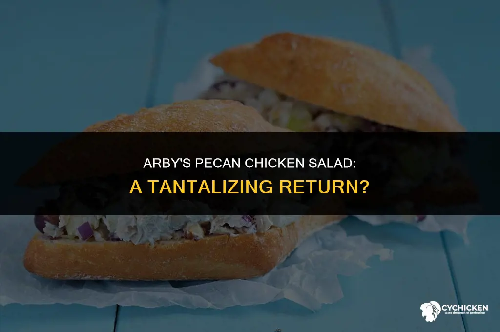 is the pecan chicken salad back at arby