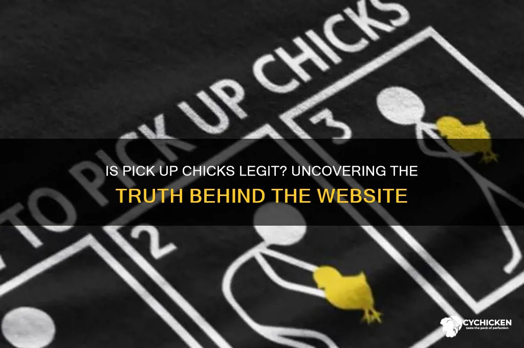 is the pick up chicks website legit