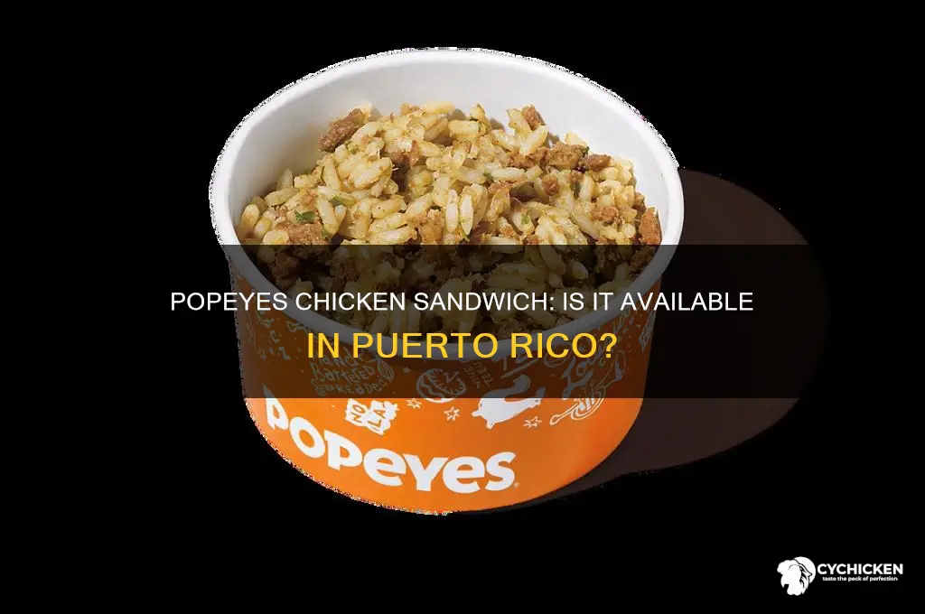 is the popeyes chicken sandwich selling in puerto rico