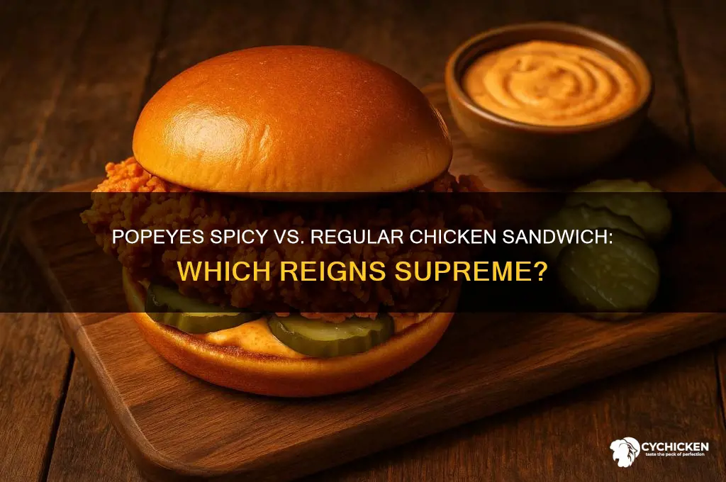 is the popeyes spicy chicken sandwich better than the regular