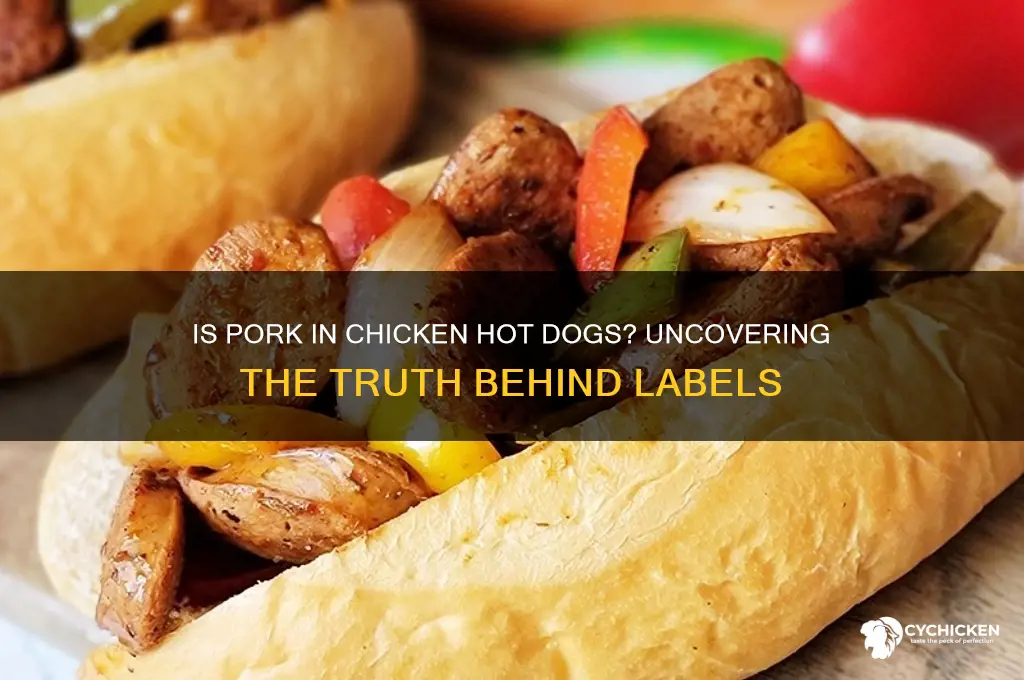 is the pork in chicken hot dogs