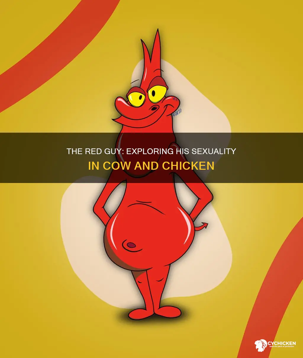 is the red guy from cow and chicken gay