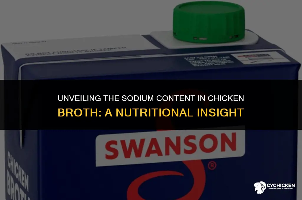 is the sodium amount in chicken broth