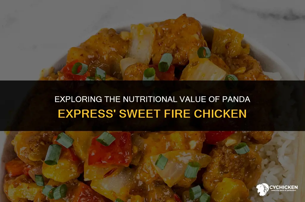 is the sweet fire chicken at panda express healthy