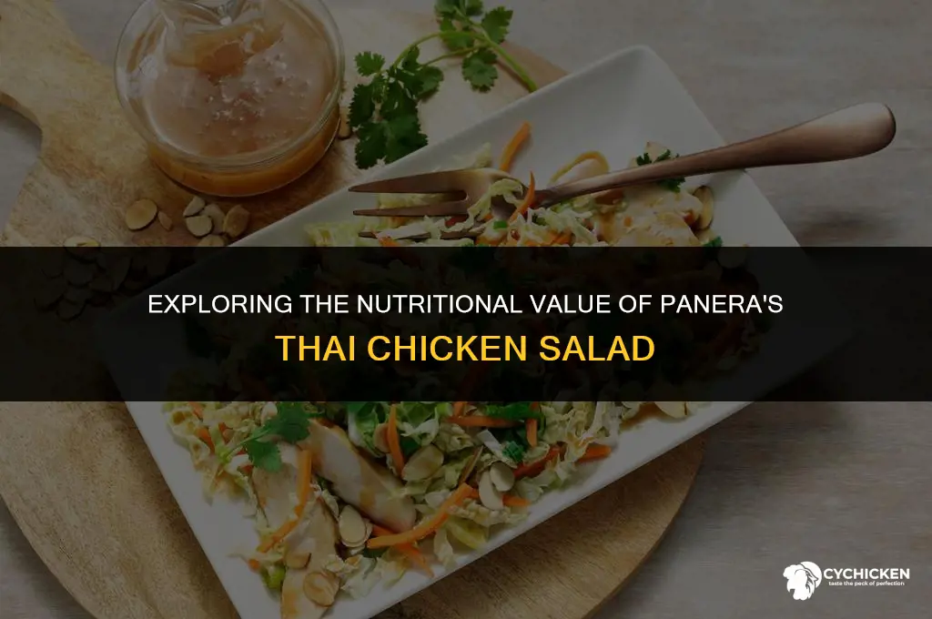 is the thai chicken salad at panera healthy