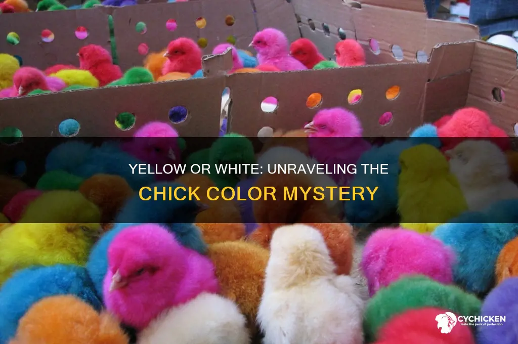 is the yellow or the whote the chick