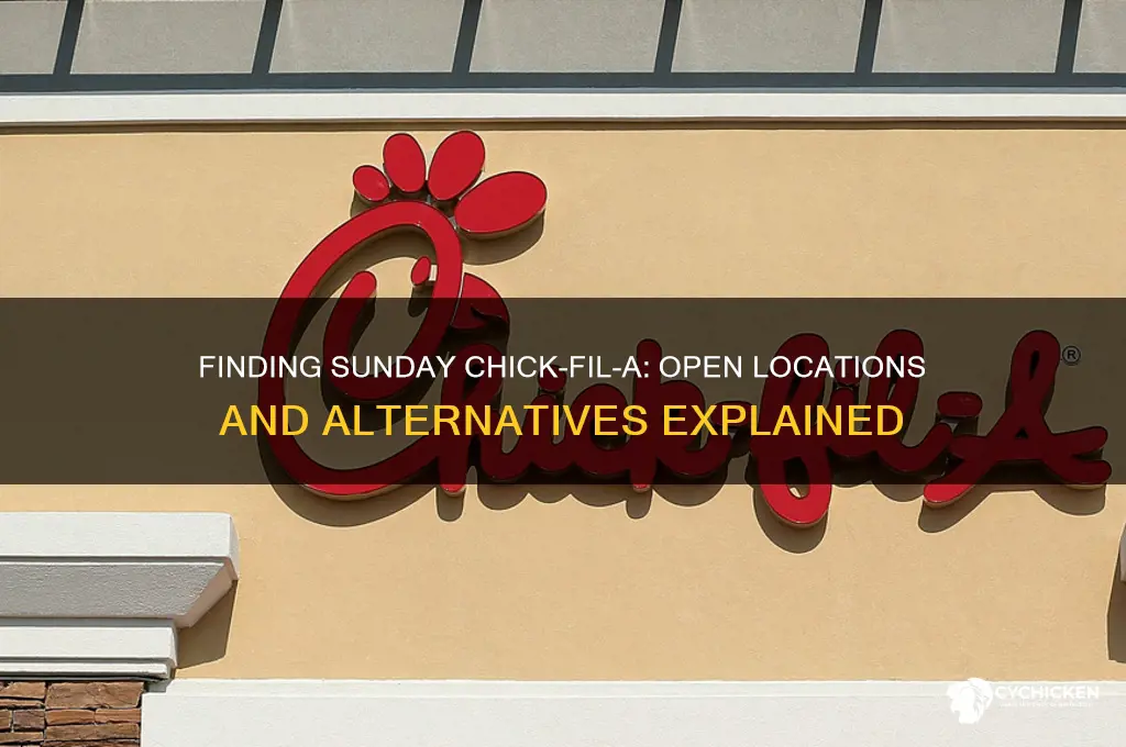 is there a chick open on sunday
