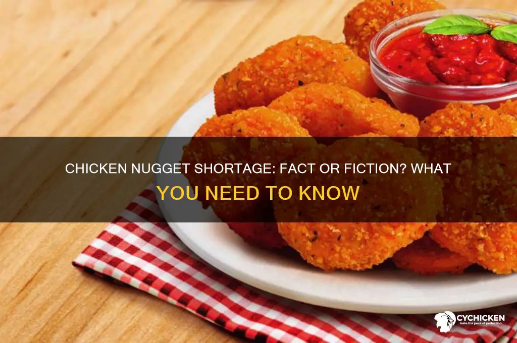 is there a chicken nugget shortage