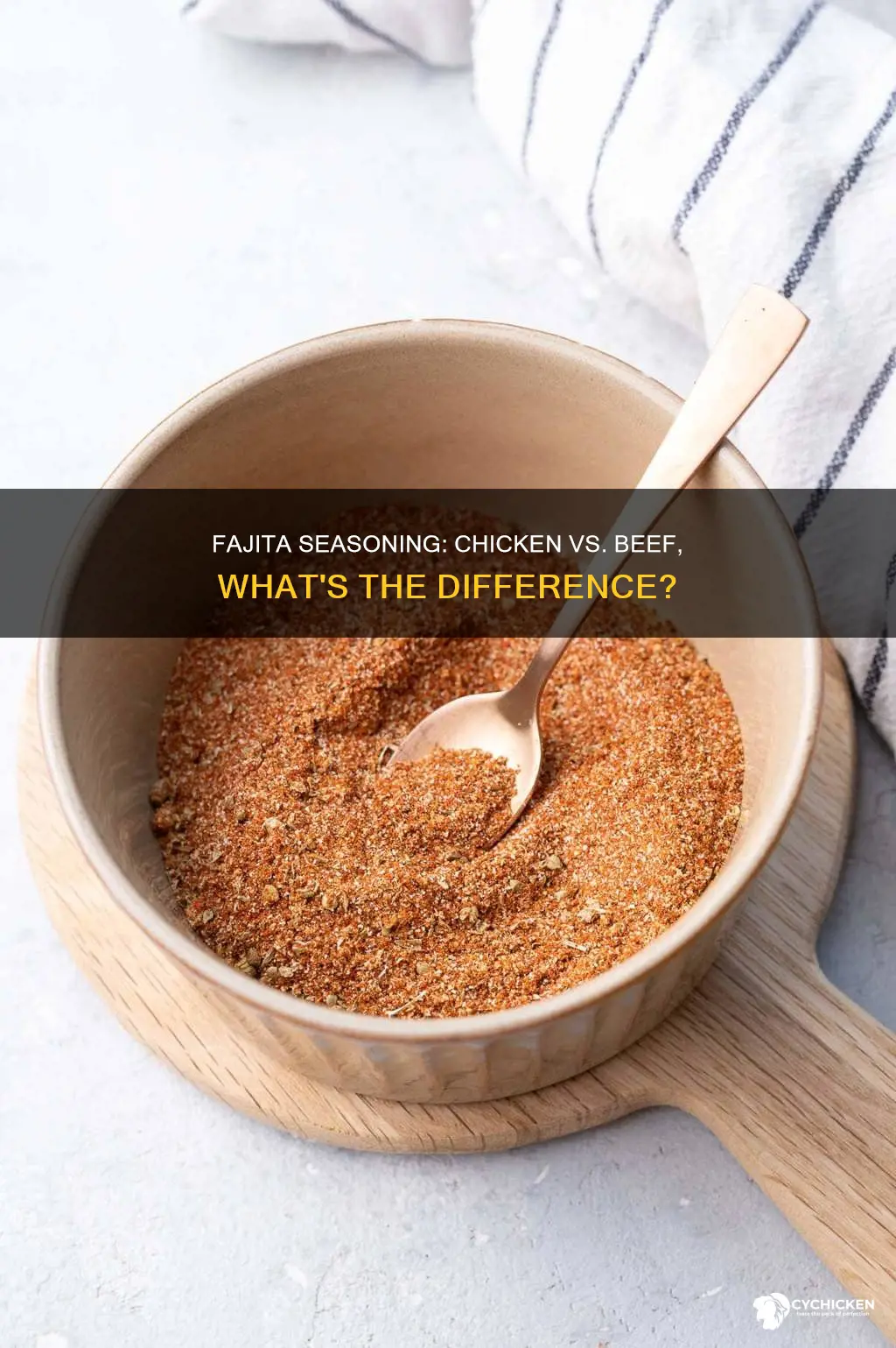 is there a difference between chicken fajita seasonings and beef