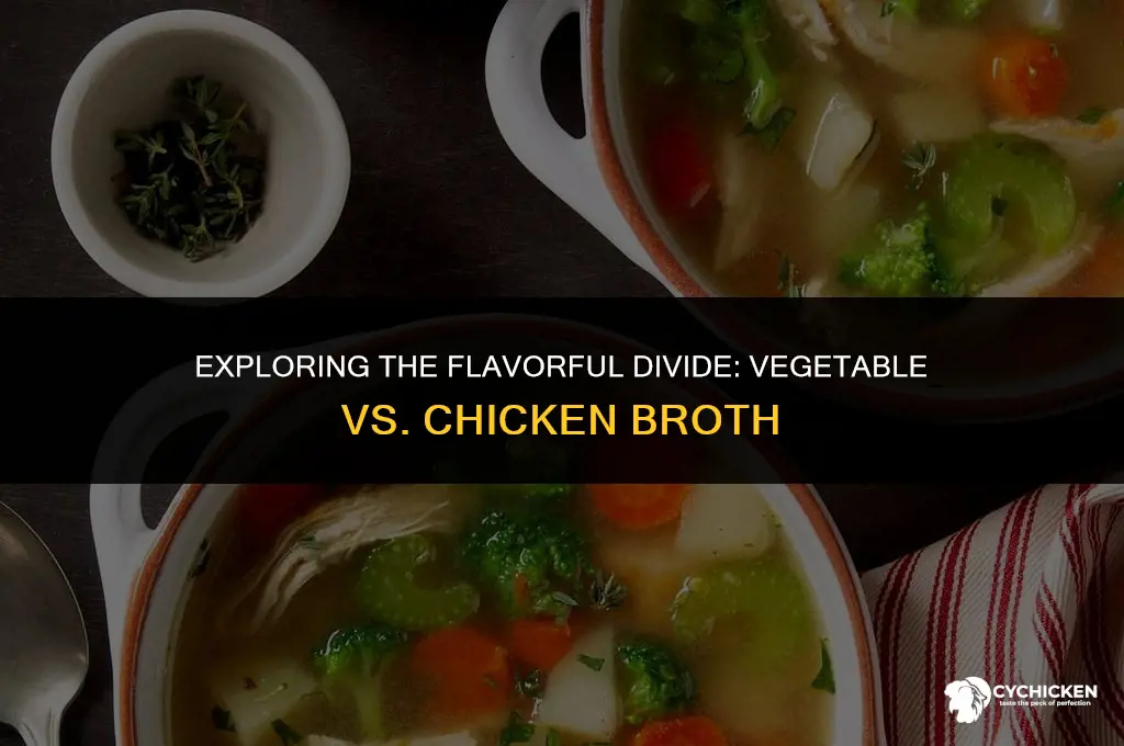 is there a difference between vegetable and chicken broth