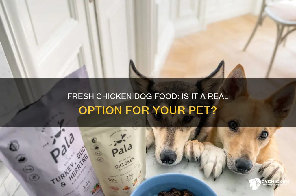is there a dog food with fresh chicken