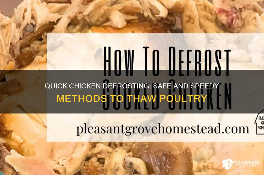 is there a fast way to defrost chicken