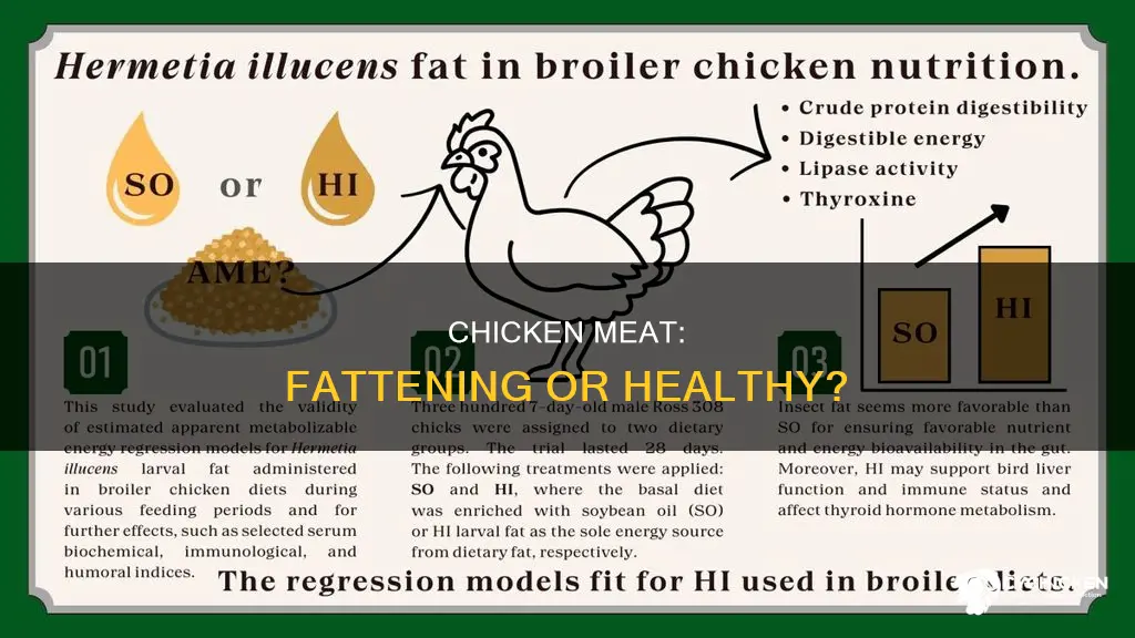 is there a lot of fat in white chicken meat