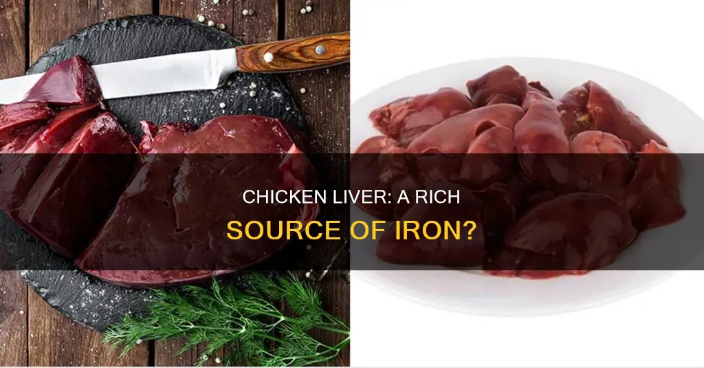 is there a lot of iron in chicken liver