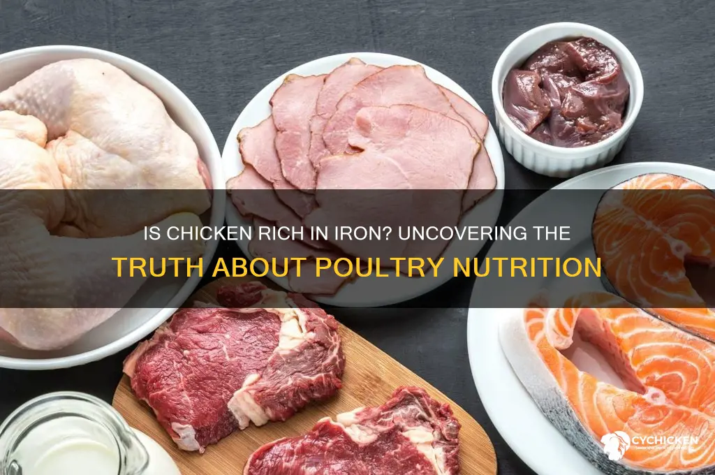 is there a lot of iron in chicken
