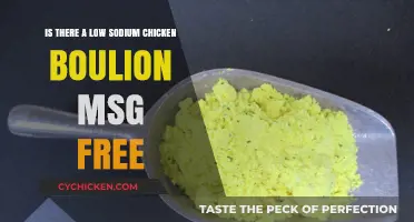 Chicken Boullion: Low Sodium, No MSG?
