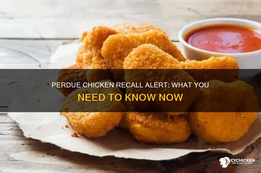 is there a recall on perdue chicken