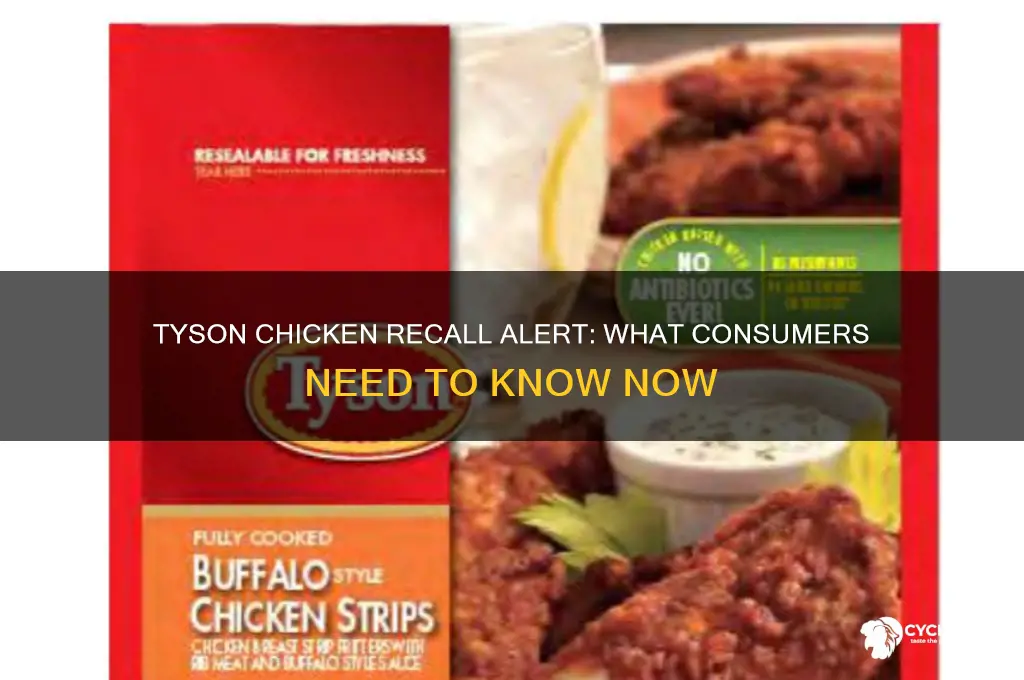 is there a recall on tyson chicken