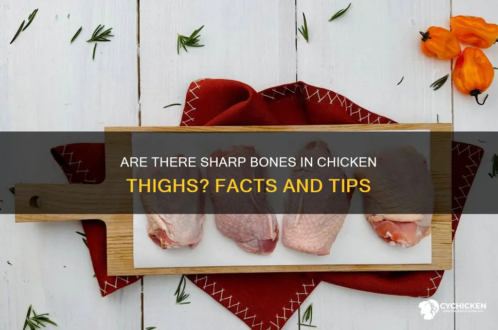 is there a sharp bone in chicken thighs