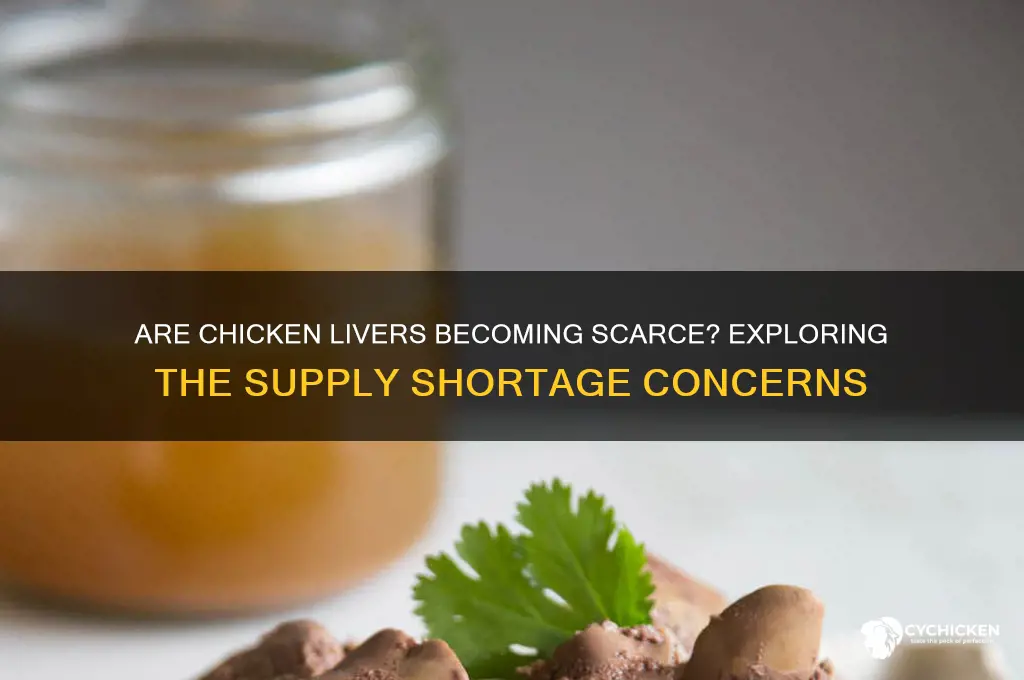 is there a shortage of chicken livers