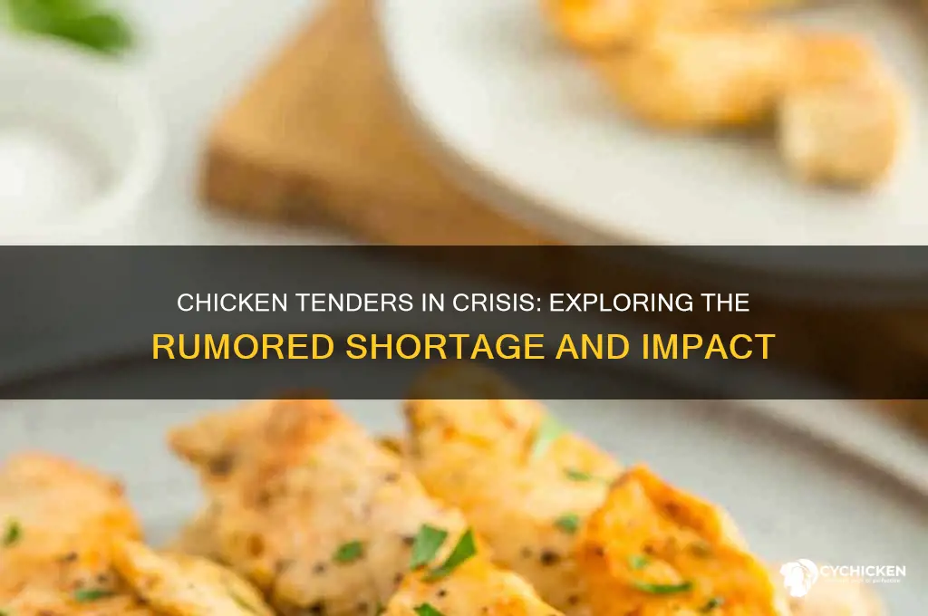 is there a shortage of chicken tenders