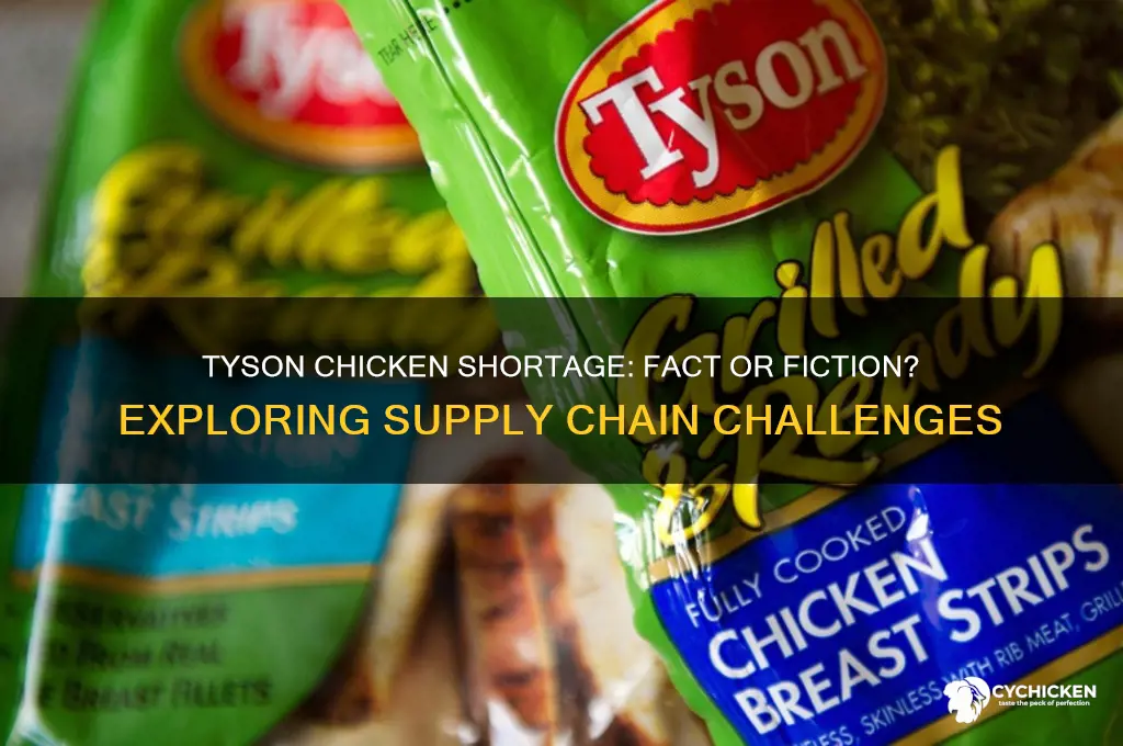 is there a shortage of tyson chicken