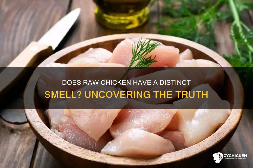 is there a smell of raw chicken