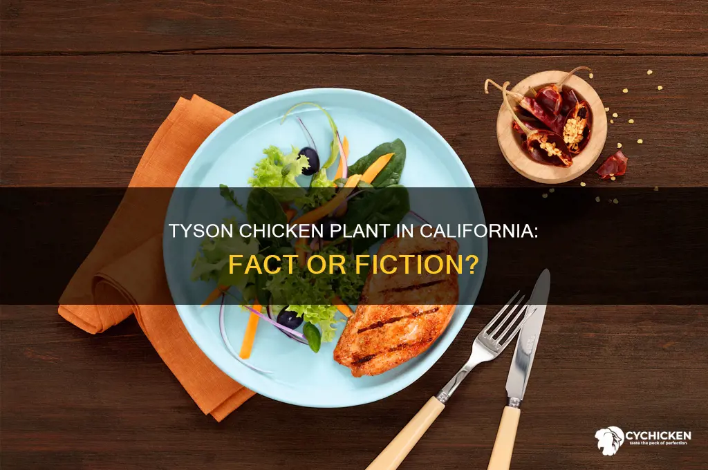 is there a tyson chicken plant in california
