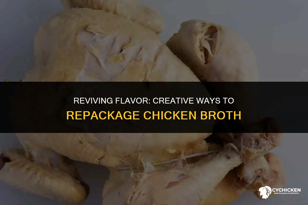 is there a way to repackage chicken broth