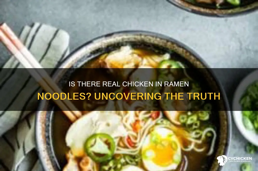 is there actual chicken in ramen noodles