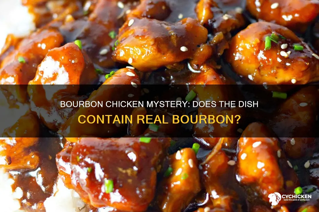 is there actually bourban in bourban chicken