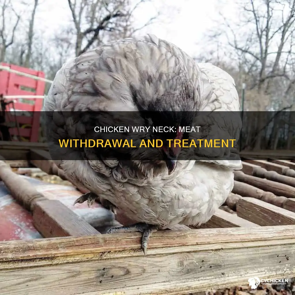 is there any meat withdrawal for chicken with wry neck