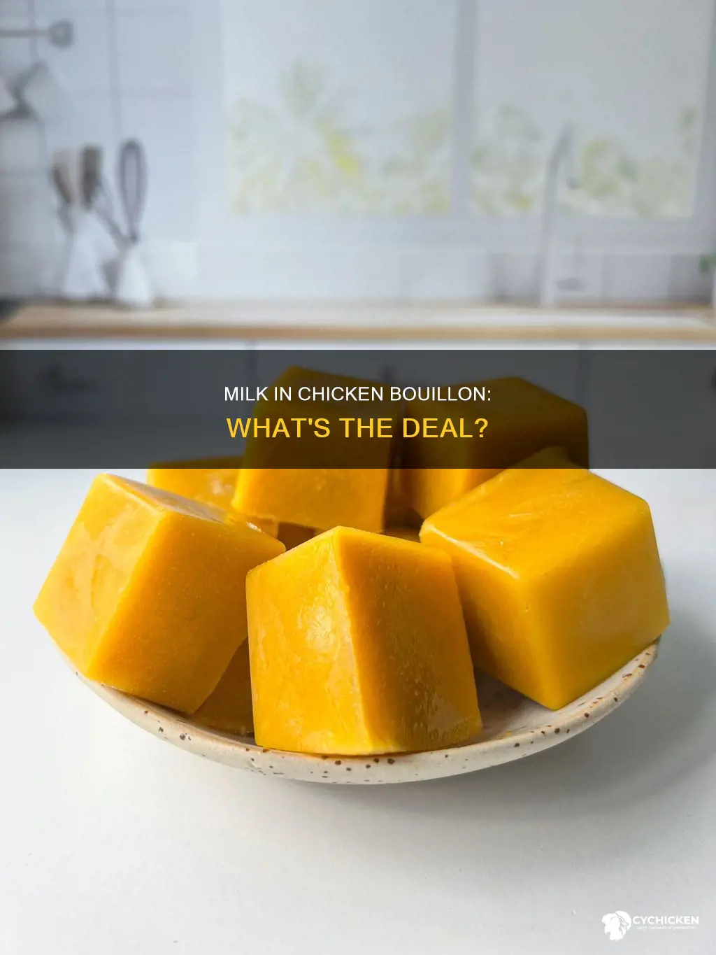 is there any milk product in chicken bouillon cubes