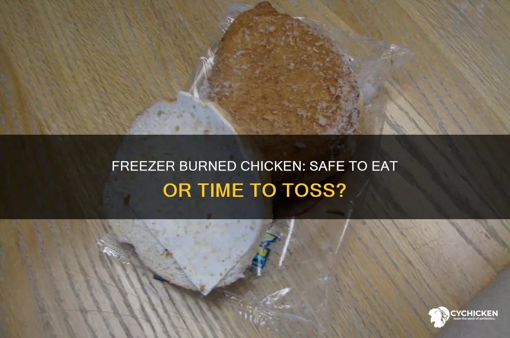 is there anything wrong with freezer burned chicken