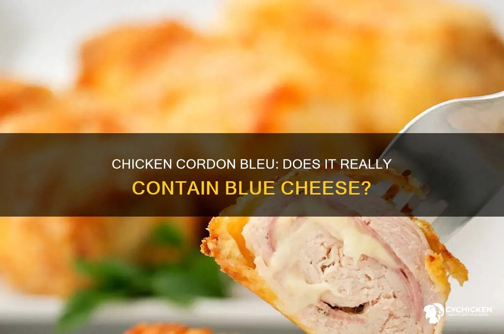 is there blue cheese in chicken cordon bleu