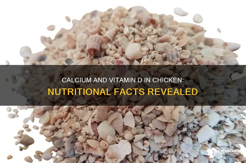 is there calcium and vitamin d in chicken