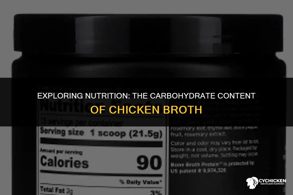 is there carbs in chicken broth