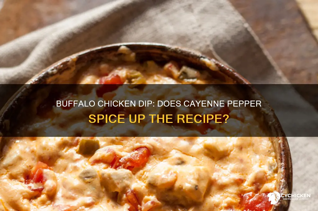 is there cayenne pepper in buffalo chicken dip