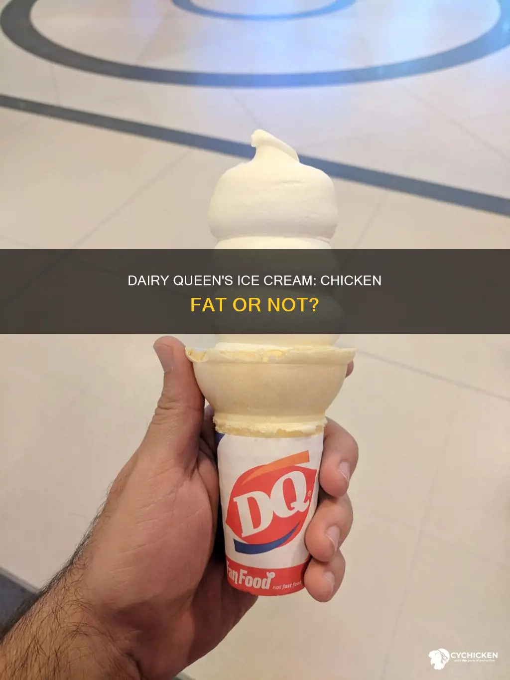 is there chicken fat in dairy queen ice cream