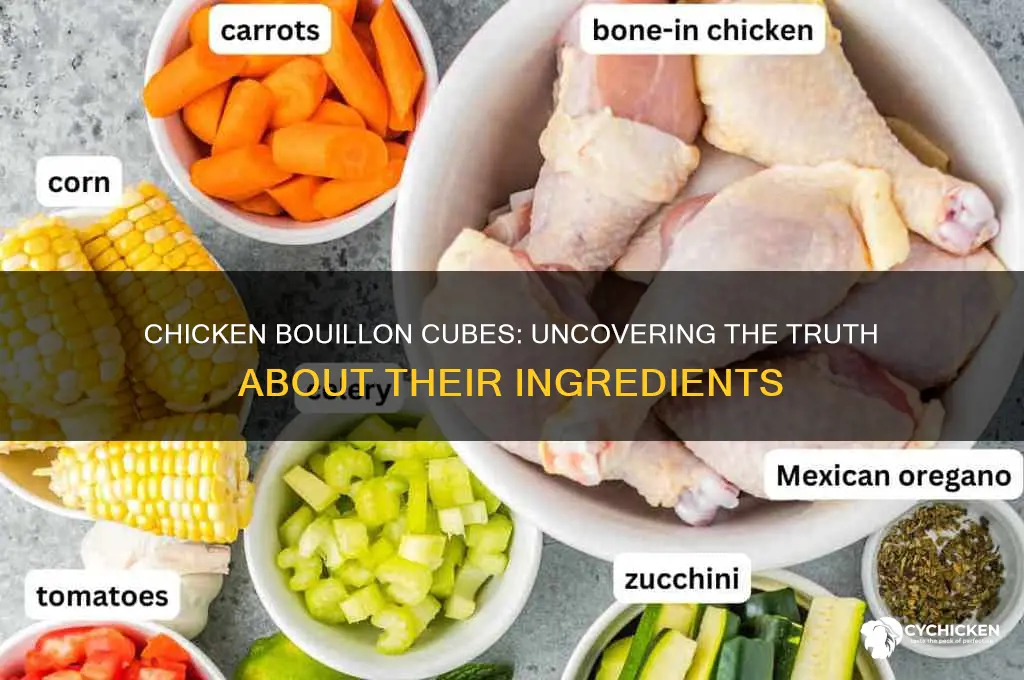 is there chicken in chicken bouillon cubes