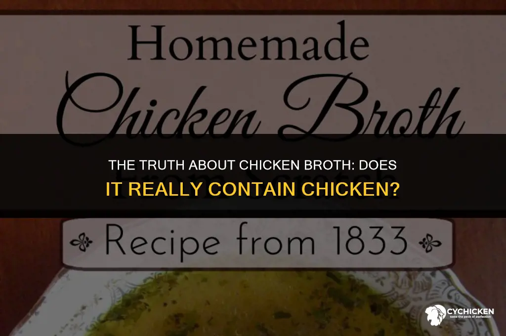 is there chicken in chicken broth