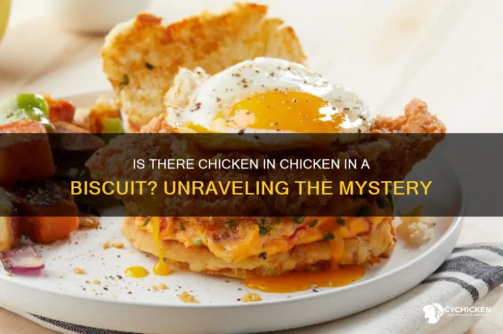 is there chicken in chicken in a biscuit