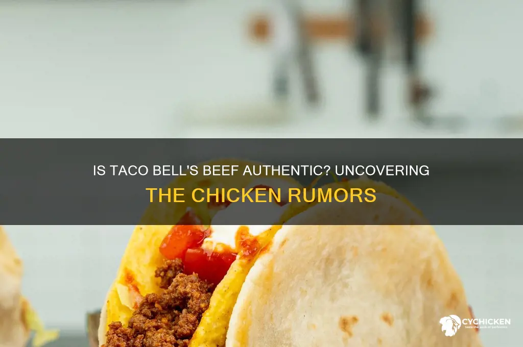is there chicken in taco bell beef