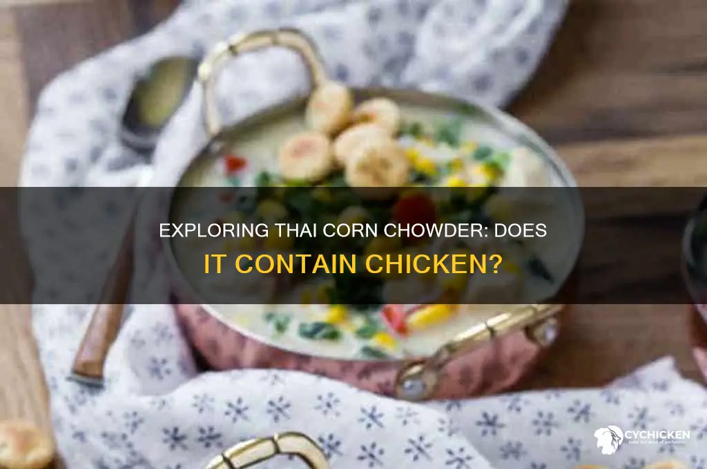 is there chicken in thai corn chowder