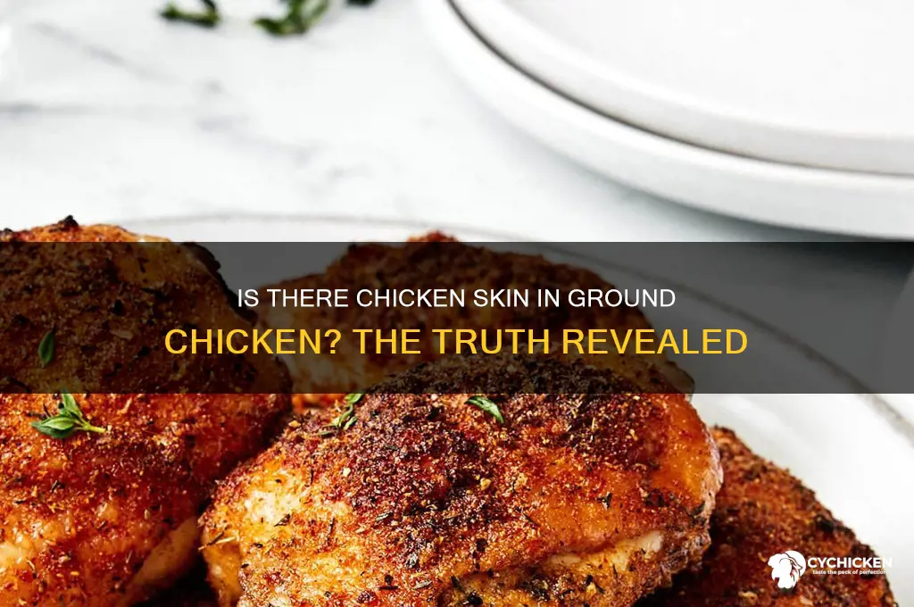 is there chicken skin in ground chicken