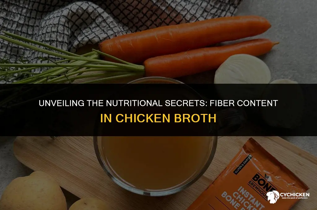 is there fiber in chicken broth