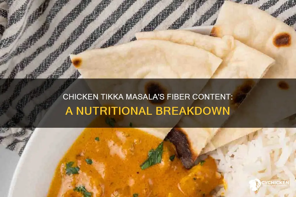 is there fiber in chicken tikka masala