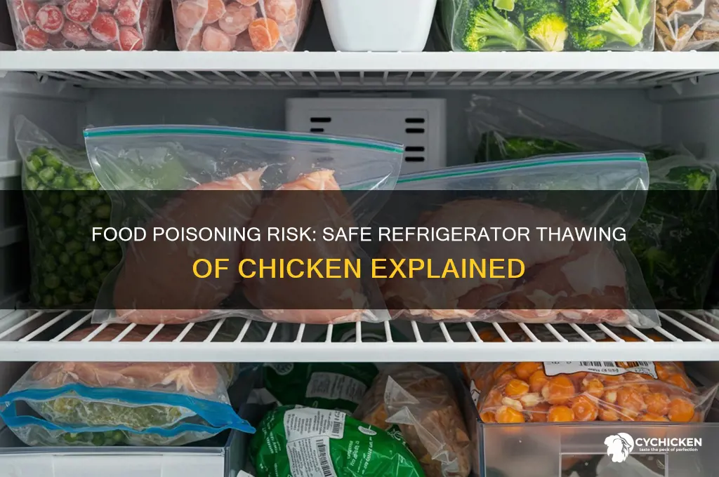 is there food poisoning refrigerator thawing chicken