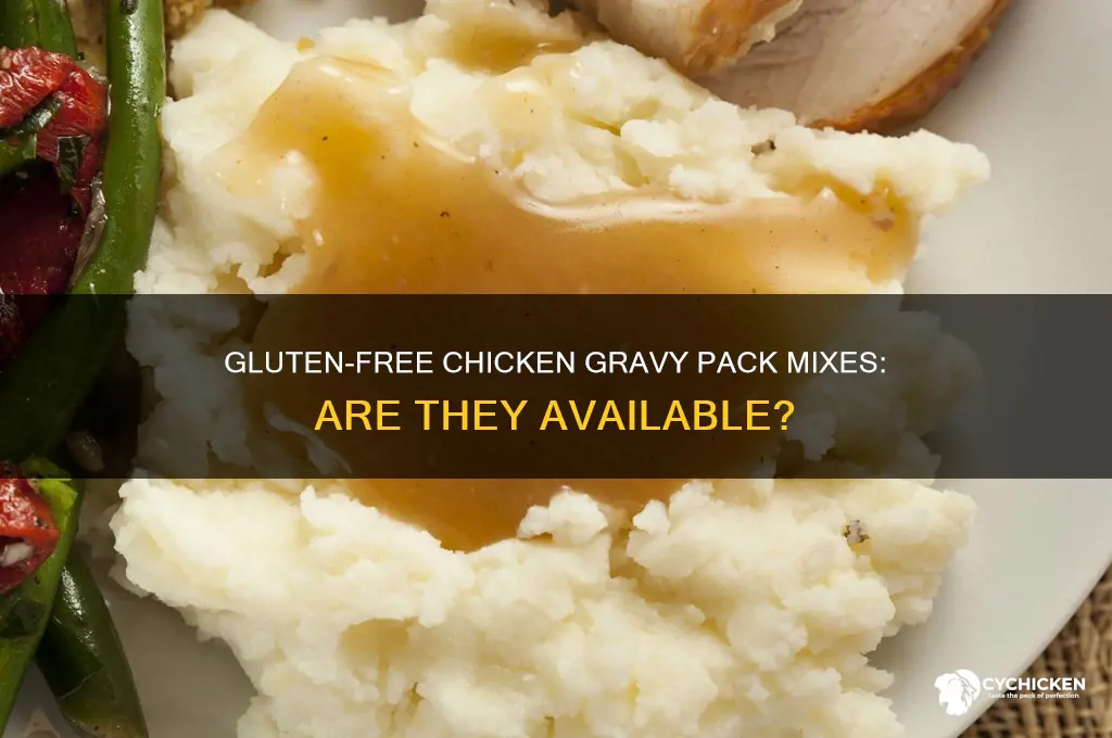 is there gluten free chicken gravy pack mixes