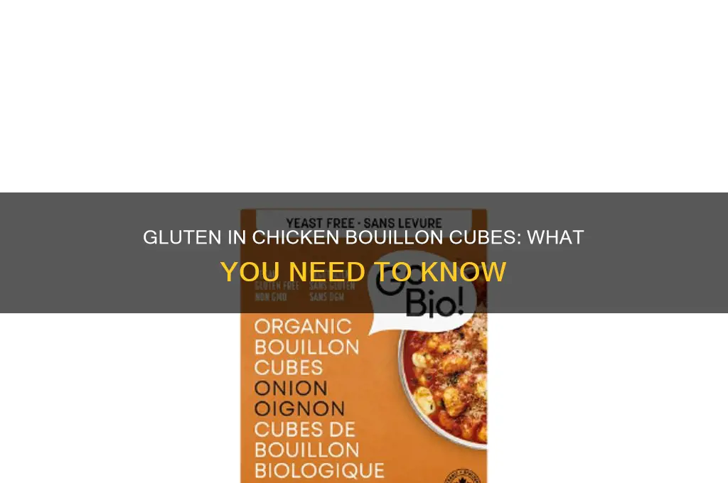is there gluten in chicken bouillon cubes